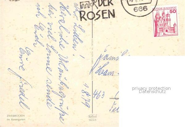 Zweibruecken Rosengarten Schwanenteich Fontäne – Bild 2