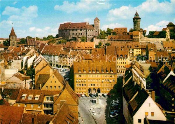 Nuernberg Altstadt mit Burg