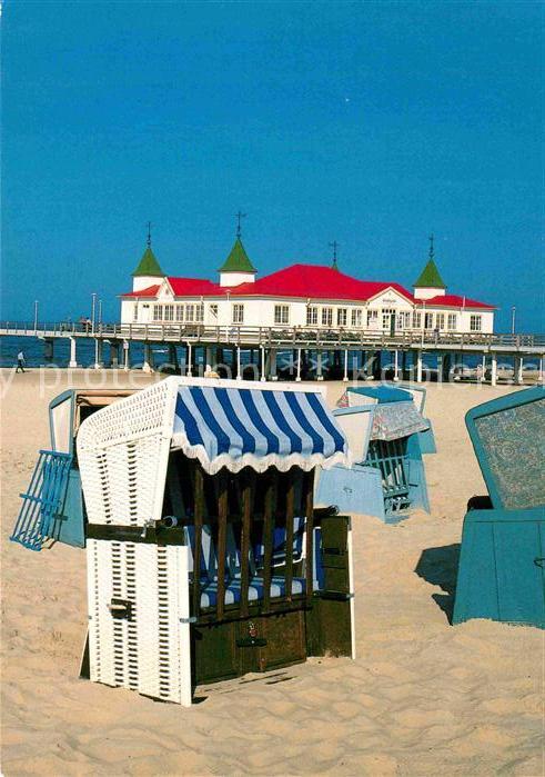 Ahlbeck Ostseebad Seebrücke Restaurant Strandkorb Strand