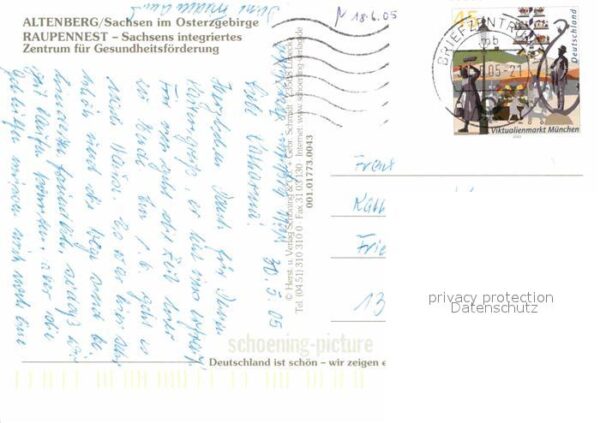 Altenberg Erzgebirge Zentrum für Gesundheitsförderung Raupen – Bild 2