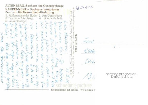 Altenberg Erzgebirge Zentrum für Gesundheitsförderung Raupen – Bild 2