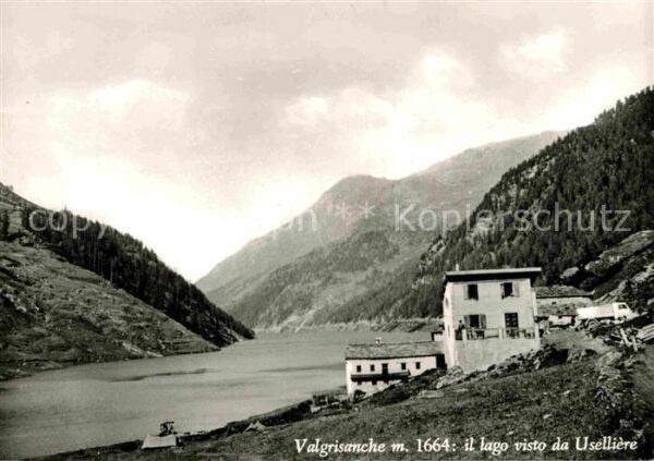 Valgrisenche Il lago visto da Uselliere