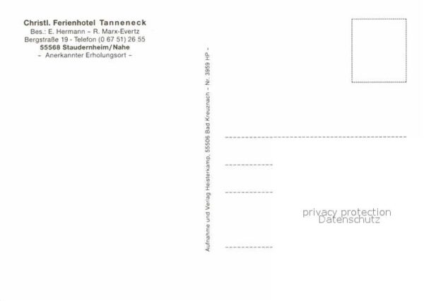 Staudernheim Christl Ferienhotel Tanneneck – Bild 2