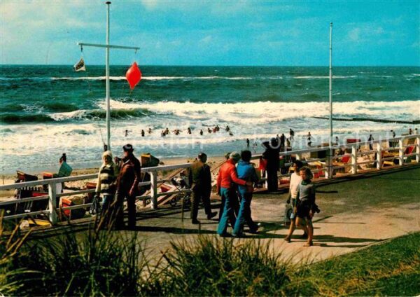Westerland Sylt Hochflut am Westerländer Strand