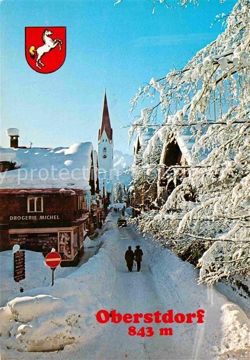 Oberstdorf Kirchstrasse Drogerie Skidorf Winterpan