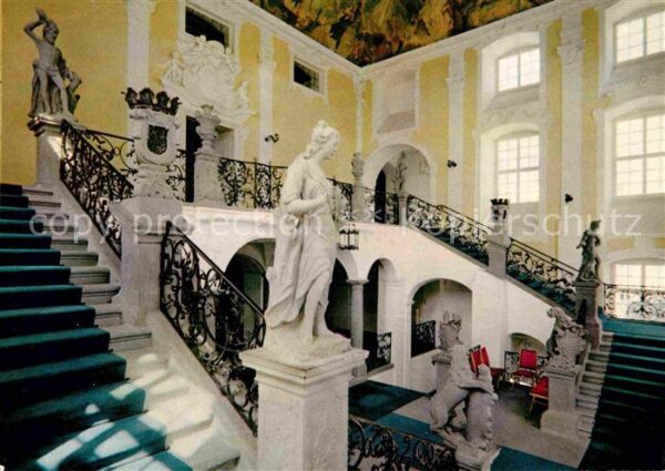 Meersburg Bodensee Vestibül im neuen Schloss 18. Jhdt. Bal