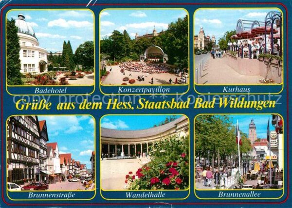 Bad Wildungen Badehotel Konzertpavillon Kurhaus Brunn