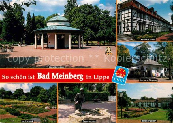Bad Meinberg Brunnentempel Kurhaus Kurgarten Brunnen