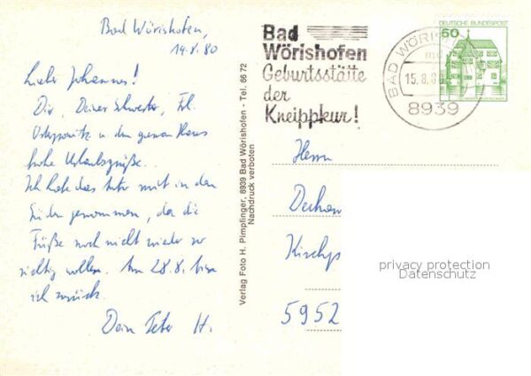 Bad Woerishofen Kneipp Heilbad Kurhaus Denkmal Hauptstr – Bild 2