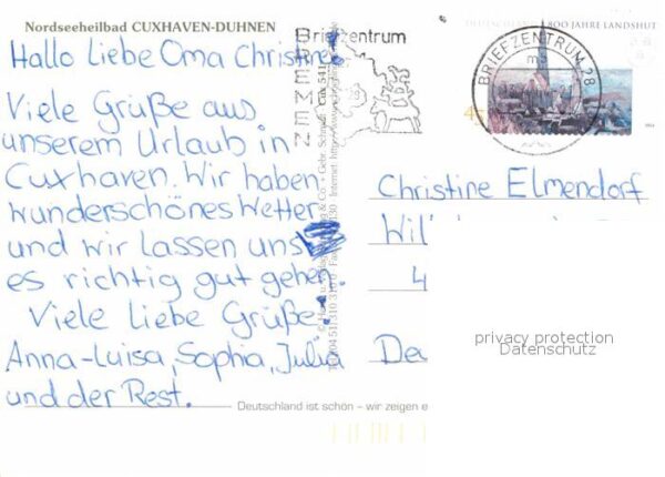 Duhnen Nordsee Wattwagen Wehrbergsweg Dorfbrunnen Sonn – Bild 2