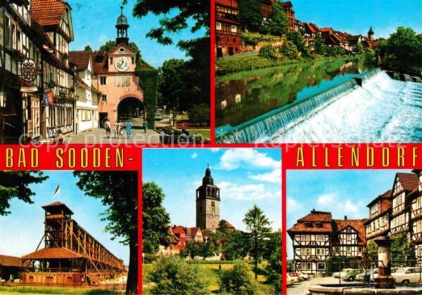 Bad Sooden-Allendorf Torbogen Werra Wehr Saline Kirche Markt