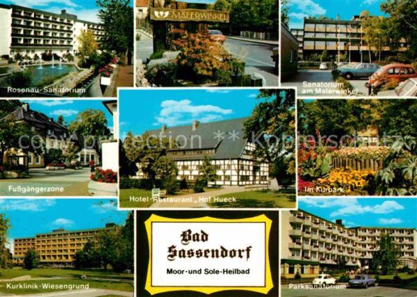 Bad Sassendorf Sanatorium Malerwinkel Fussgängerzone H