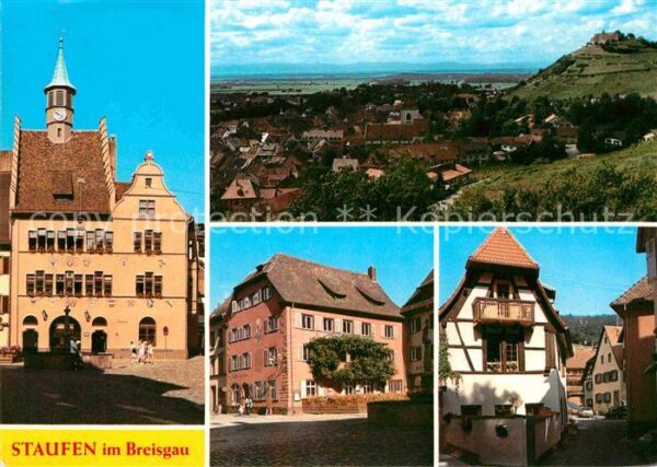 Staufen Breisgau Historische Fauststadt Altstadt Burg Bl