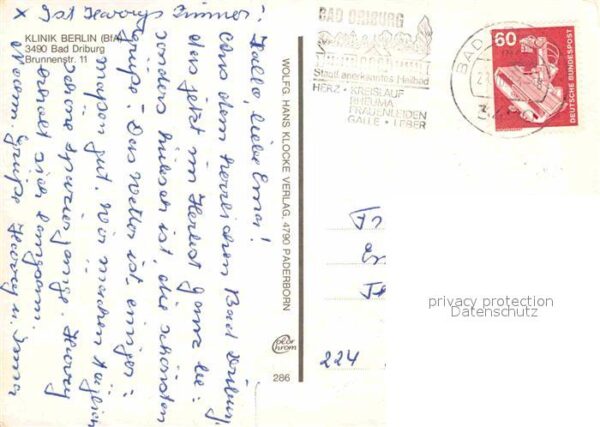 Bad Driburg Klinik Berlin BfA Park Blumenbeet – Bild 2