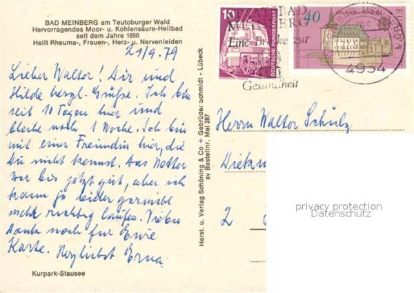 Bad Meinberg Kurpark Stausee Promenade Pavillon – Bild 2