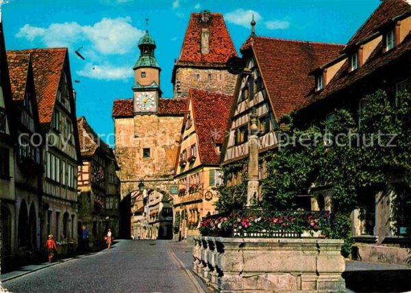 Rothenburg Tauber Röderbogen mit Markusturm