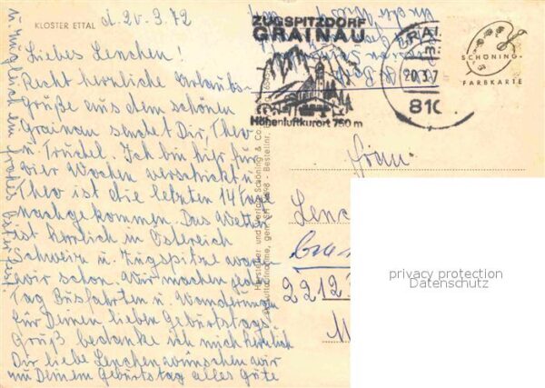 Grainau Kloster Ettal Alpen Fliegeraufnahme – Bild 2