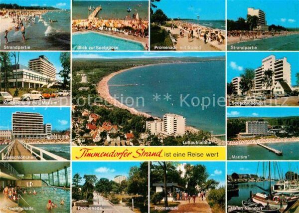 Timmendorfer Strand Strand Seebrücke Promenade Hotels Kongr