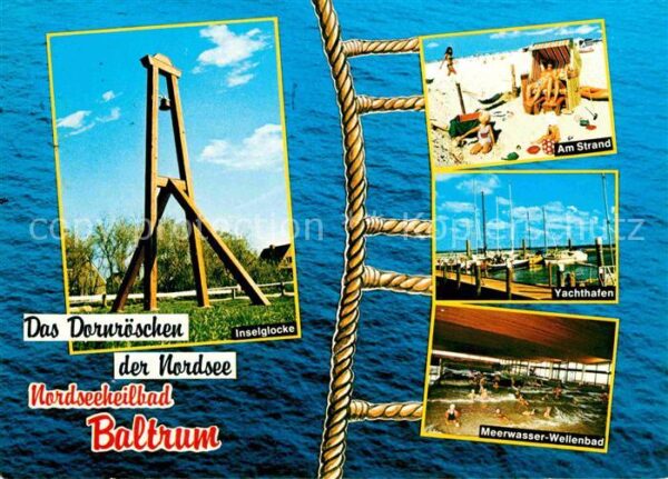 Baltrum Nordseebad Inselglocke Strand Yachthafen Meerwasse