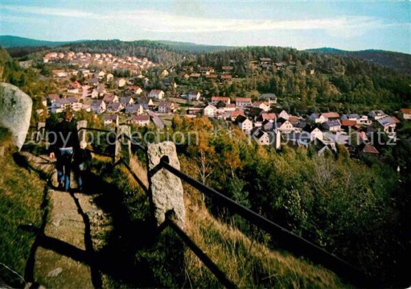 Flossenbuerg Panorama Blick von der Ruine