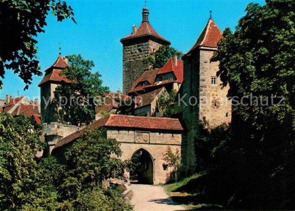 Rothenburg Tauber Kobolzeller Tor Altstadt Türme