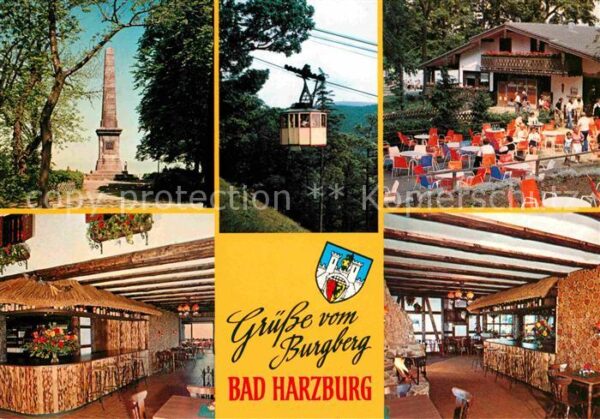 Bad Harzburg Burgberg Cafe Restaurant Bergbahn Histo