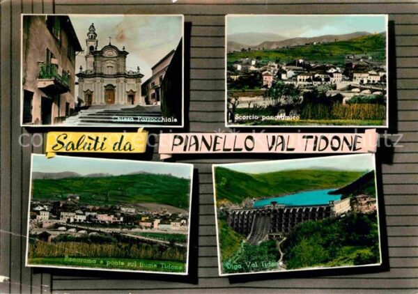 Pianello Val Tidone Chiesa Scorcio panoramico Ponte Diga
