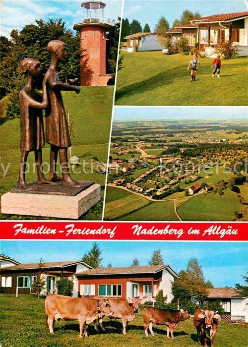 Nadenberg Allgaeu Familien Feriendorf Denkmal Statuen Küh