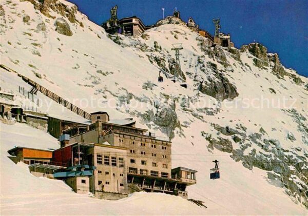 Zugspitze Hotel Schneefernerhaus mit Seilbahn zum