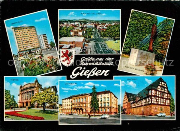 Giessen Lahn Hochhaus Dachcafe Stadtpanorama Röntgen