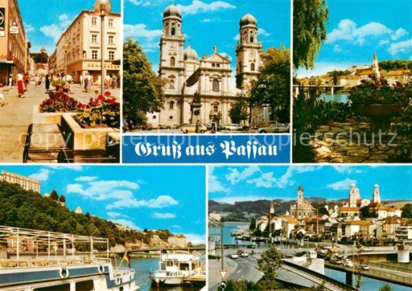 Passau Teilansichten Dreiflüssestadt Fussgänge