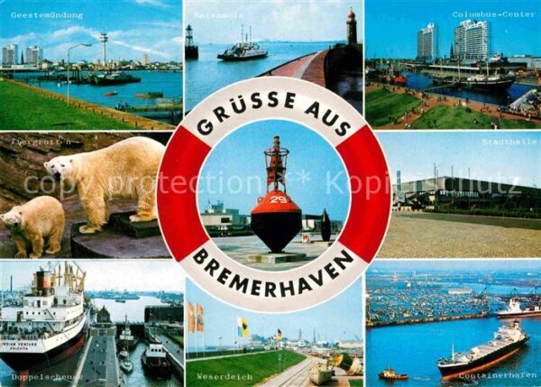 Bremerhaven Geestemündung Hafenmole Columbus Center