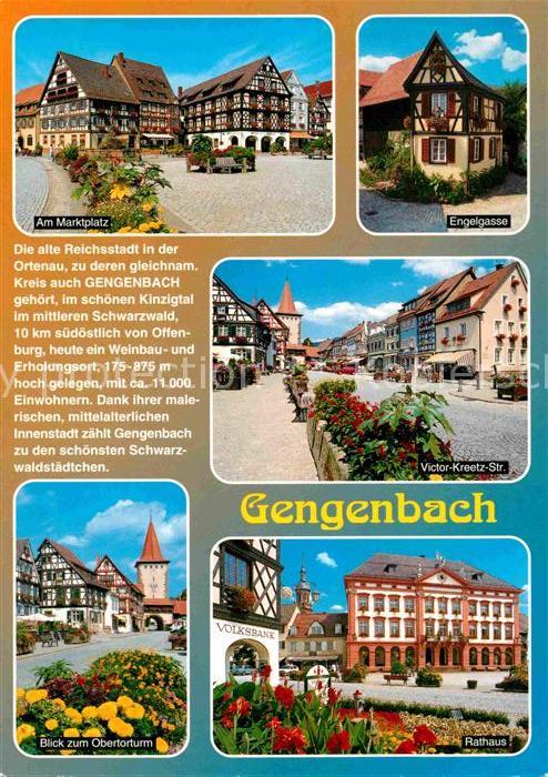 Gengenbach Marktplatz Fachwerkhaus Engelgasse Vict