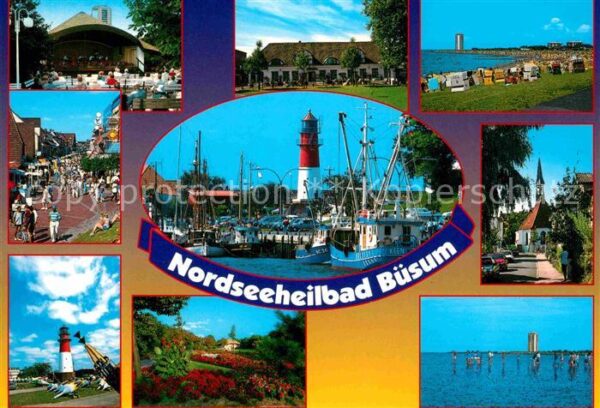 Buesum Nordseebad Konzertpavillon Fussgängerzone Hafen Fi