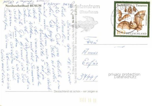 Buesum Nordseebad Konzertpavillon Fussgängerzone Hafen Fi – Bild 2