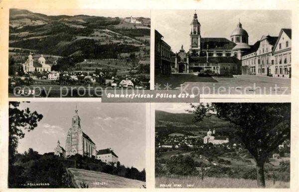 Poellau Panorama Marktplatz Kirch Pöllauberg Wa