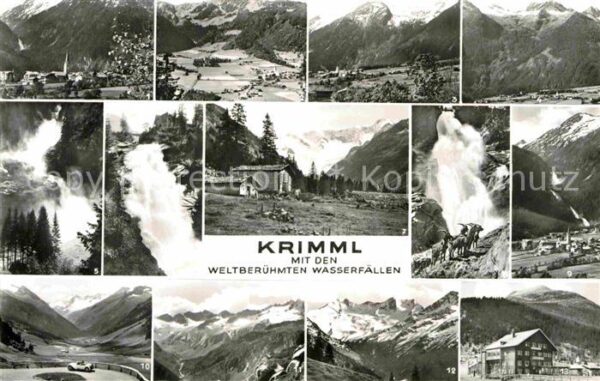 Krimml Alpenpanorama Achental Wasserfälle Taue