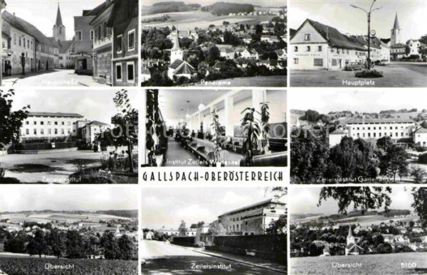 Gallspach Hauptstrasse Panorama Hauptplatz Zeilei
