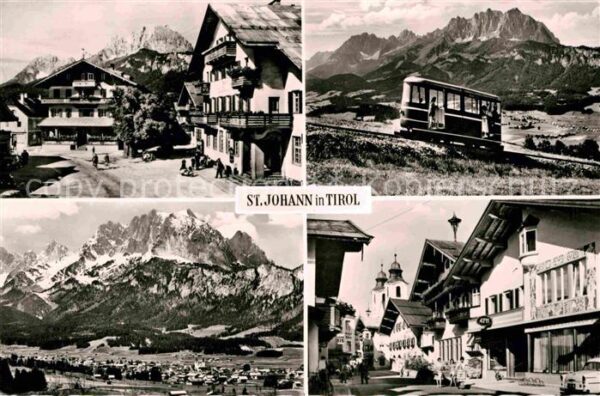 St Johann Tirol Dorfmotive Bergbahn Alpenpanorama