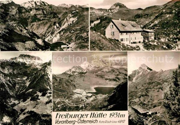 Freiburgerhuette Berghaus Lechquellengebirge Bergsee Alp