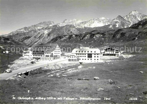 St Christoph Arlberg Berghotels mit Valluga und Schindlerspi