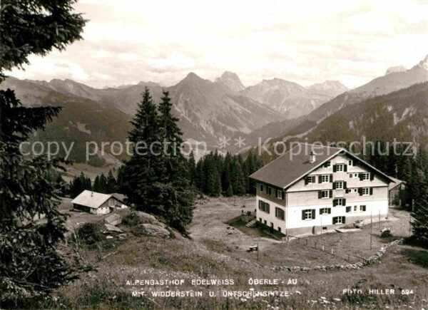 Au Vorarlberg Alpengasthof Edelweiss mit Widderstein