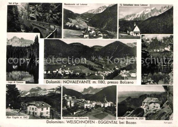 Welschnofen Suedtirol Panorama Eggental Dolomiten
