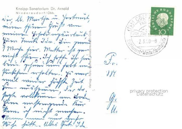 Niederaudorf Kneipp Sanatorium Dr Arnold Alpenpanora – Bild 2