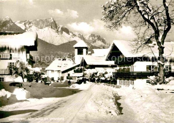 Schoenau Koenigssee Ortspartie mit Hotel Pension Unterstein
