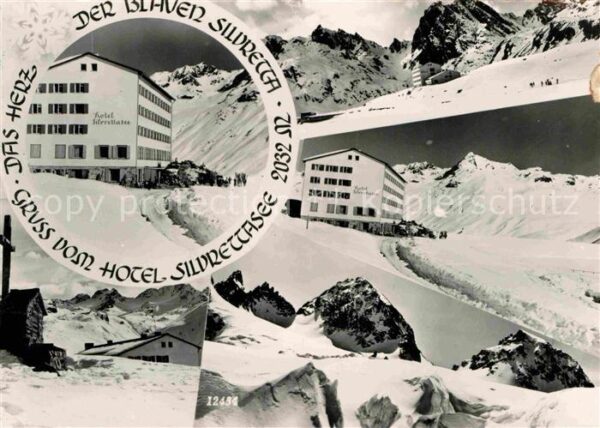 Silvretta-Hochalpenstrasse Hotel Silvrettasee Gebirgspanorama im W