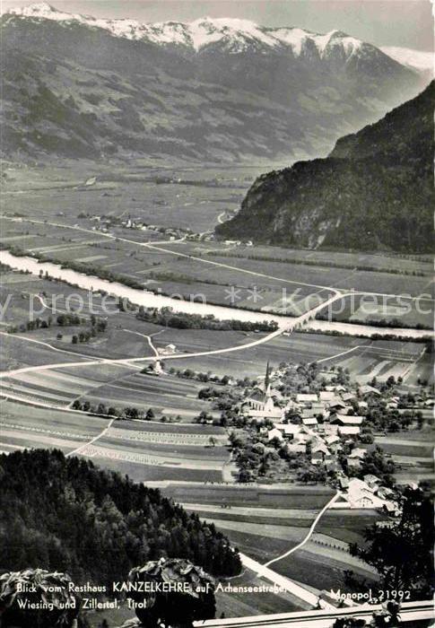 Wiesing Tirol Panorama Blick vom Rasthaus Kanzlerkehr