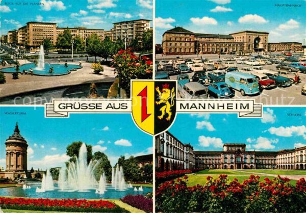 Mannheim Planken Springbrunnen Hauptbahnhof Schl