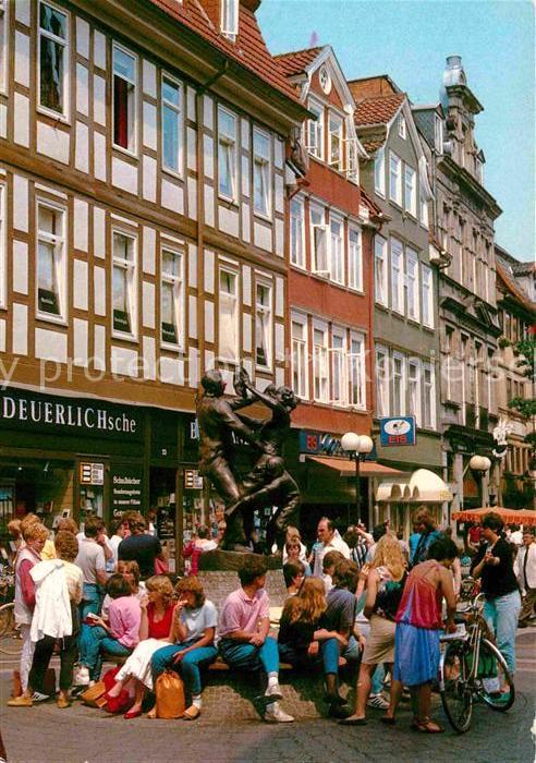 Goettingen Niedersachsen Fussgängerzone Weender Strasse Brunnen