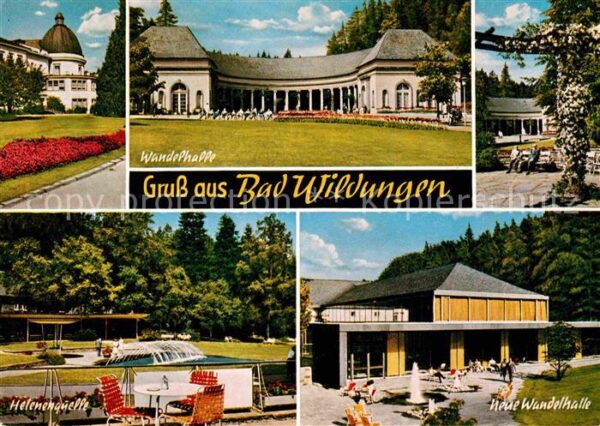 Bad Wildungen Kurhaus Wandelhalle Helenenquelle Wasse